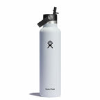 24 oz Standard Mouth with Flex Straw Cap White