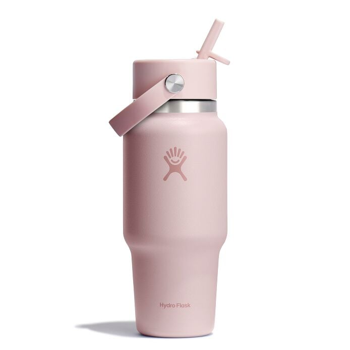 24 oz Wide Mouth Travel Bottle with Flex Straw Cap Tonal Trillium