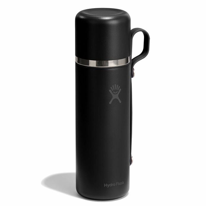 28 oz Hot Flask & Cup Black