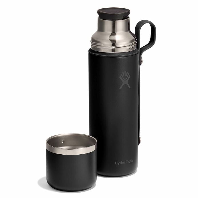 28 oz Hot Flask & Cup Black