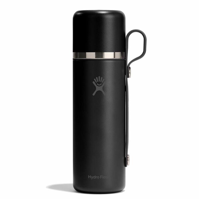 28 oz Hot Flask & Cup Black