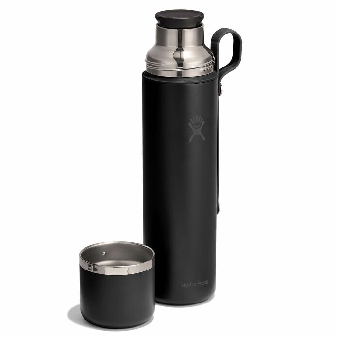 36 oz Hot Flask & Cup Black