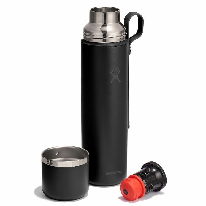 36 oz Hot Flask & Cup Black