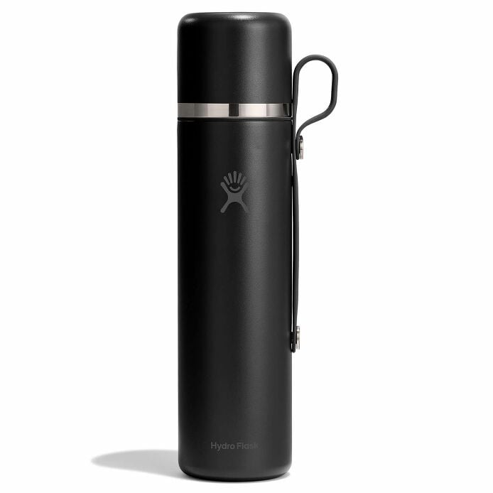 36 oz Hot Flask & Cup Black