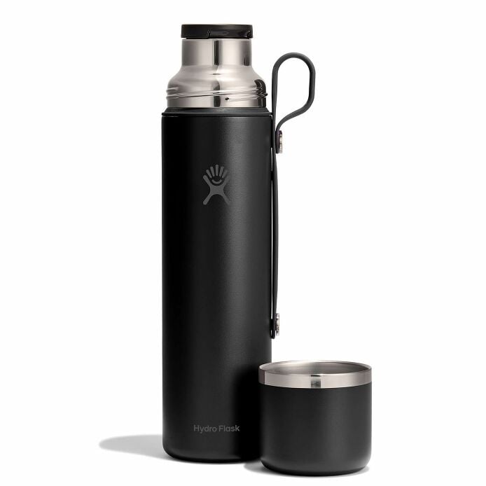 36 oz Hot Flask & Cup Black