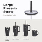 Large Press-In Straw Lid Clear