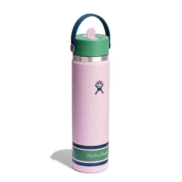 24 oz Wide Mouth with Flex Straw Cap Campus Pink