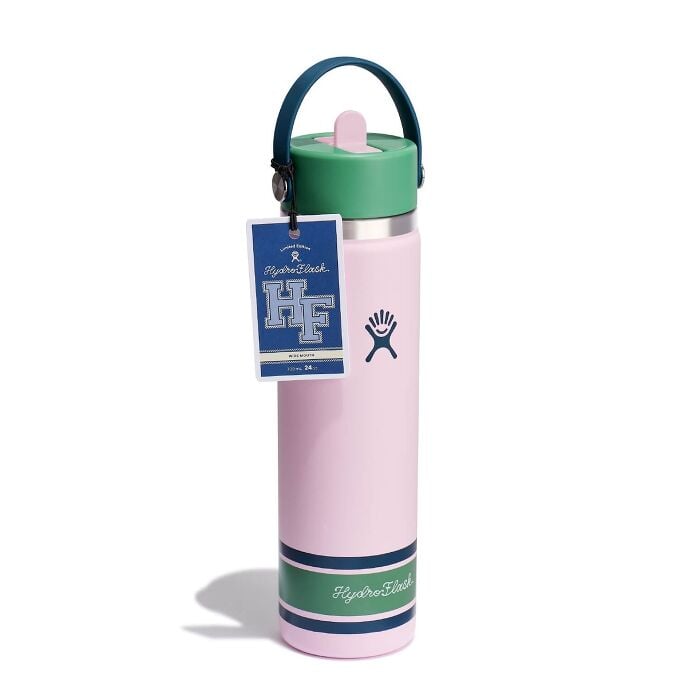 24 oz Wide Mouth with Flex Straw Cap Campus Pink
