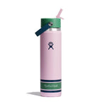 24 oz Wide Mouth with Flex Straw Cap Campus Pink