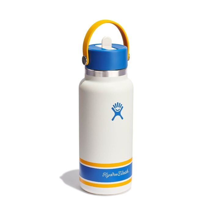 32 oz Wide Mouth with Flex Straw Cap Campus Ivory
