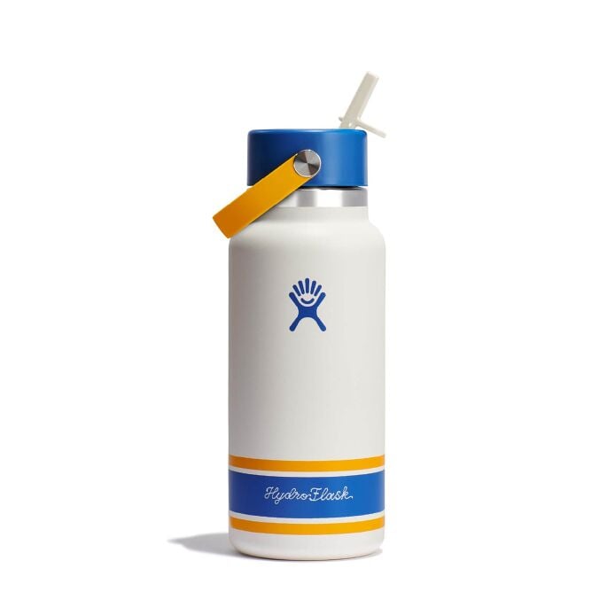 32 oz Wide Mouth with Flex Straw Cap Campus Ivory