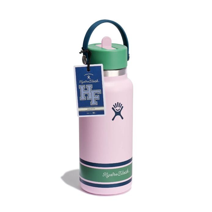 32 oz Wide Mouth with Flex Straw Cap Campus Pink