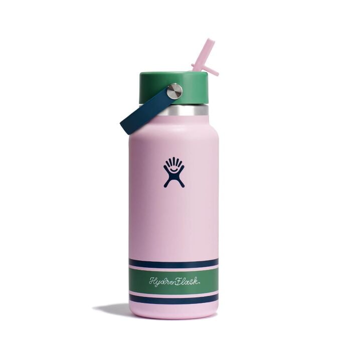 32 oz Wide Mouth with Flex Straw Cap Campus Pink