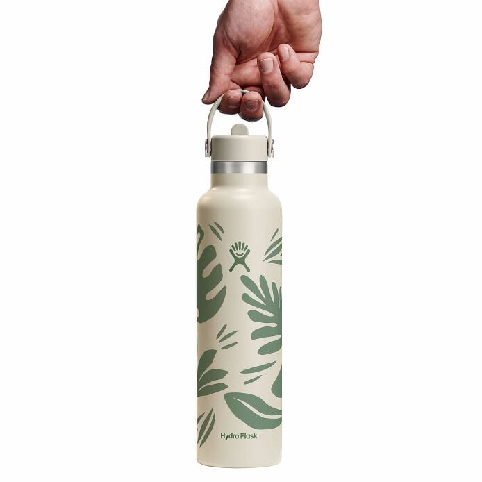 24 oz Standard Mouth with Flex Straw Cap Botanical Bliss Coconut