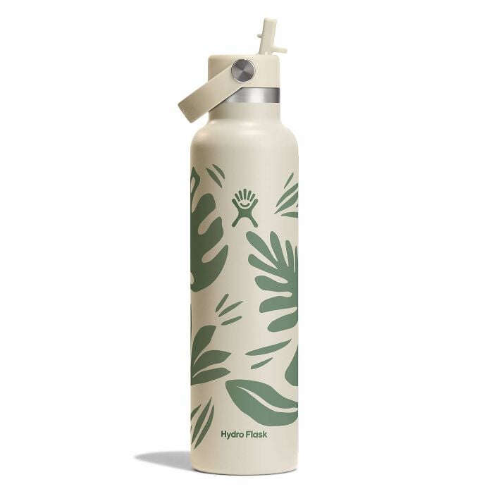 24 oz Standard Mouth with Flex Straw Cap Botanical Bliss Coconut