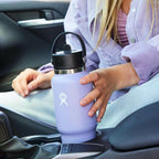 32 oz Wide Mouth Travel Bottle with Flex Straw Cap Oat