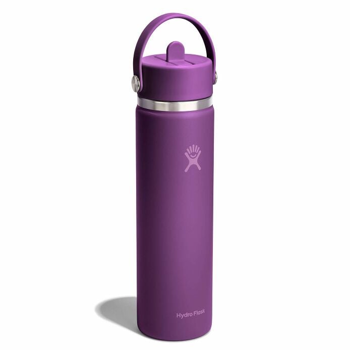 24 oz Wide Mouth with Flex Straw Cap Beachplum Purple