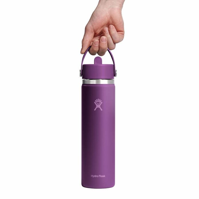 24 oz Wide Mouth with Flex Straw Cap Beachplum Purple