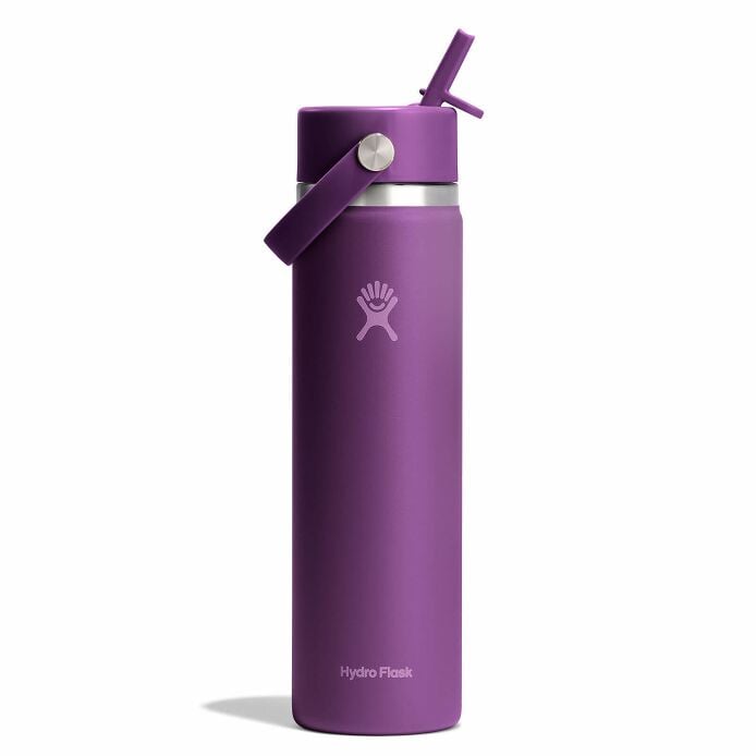 24 oz Wide Mouth with Flex Straw Cap Beachplum Purple