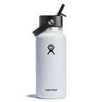 32 oz Wide Mouth with Flex Straw Cap White