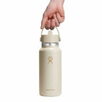 32 oz Wide Mouth with Flex Straw Cap Coconut