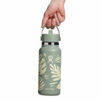 32 oz Wide Mouth with Flex Straw Cap Botanical Bliss