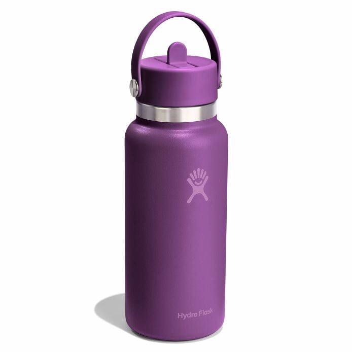 32 oz Wide Mouth with Flex Straw Cap Beachplum Purple