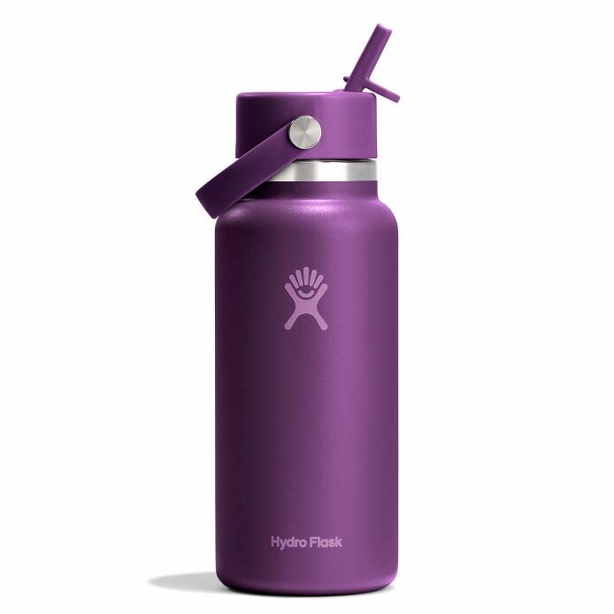 32 oz Wide Mouth with Flex Straw Cap Beachplum Purple