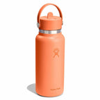 32 oz Wide Mouth with Flex Straw Cap Nectar Orange