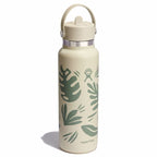 40 oz Wide Mouth with Flex Straw Cap Botanical Bliss Coconut