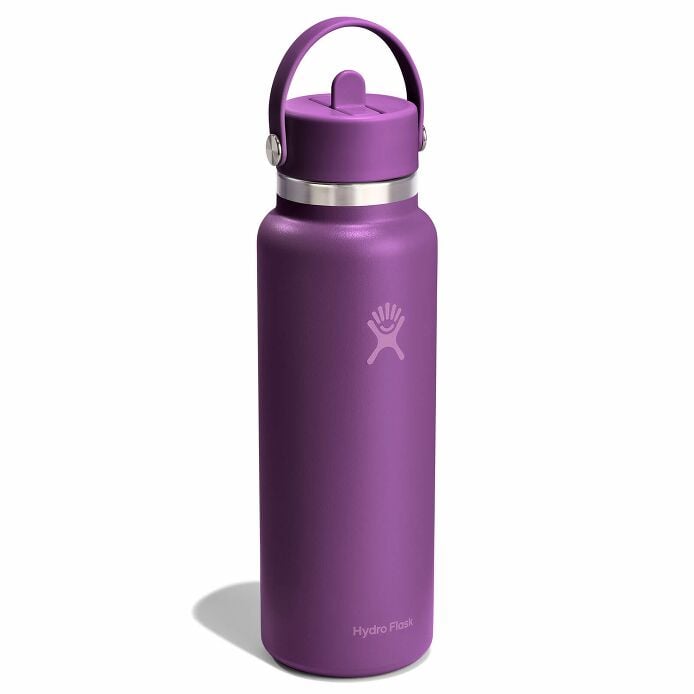 40 oz Wide Mouth with Flex Straw Cap Beachplum Purple