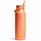 40 oz Wide Mouth with Flex Straw Cap Nectar Orange