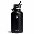 64 oz Wide Mouth with Flex Straw Cap Black