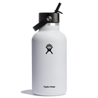 64 oz Wide Mouth with Flex Straw Cap White