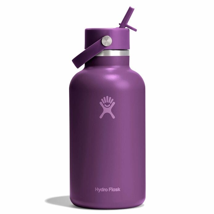 64 oz Wide Mouth with Flex Straw Cap Beachplum Purple