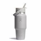 24 oz Wide Mouth Travel Bottle with Flex Straw Cap Tonal Birch