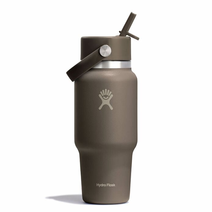 24 oz Wide Mouth Travel Bottle with Flex Straw Cap Sandpiper