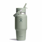 24 oz Wide Mouth Travel Bottle with Flex Straw Cap Tonal Agave