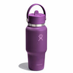 24 oz Wide Mouth Travel Bottle with Flex Straw Cap Beachplum Purple