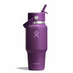 24 oz Wide Mouth Travel Bottle with Flex Straw Cap Beachplum Purple
