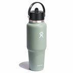 32 oz Wide Mouth Travel Bottle with Flex Straw Cap Agave
