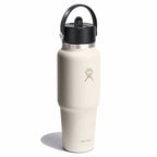 32 oz Wide Mouth Travel Bottle with Flex Straw Cap Ivory