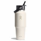 32 oz Wide Mouth Travel Bottle with Flex Straw Cap Ivory