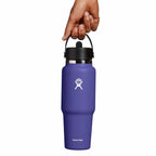 32 oz Wide Mouth Travel Bottle with Flex Straw Cap Phantom