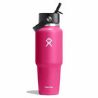 32 oz Wide Mouth Travel Bottle with Flex Straw Cap Zinnia