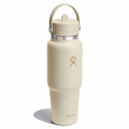 32 oz Wide Mouth Travel Bottle with Flex Straw Cap Coconut
