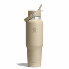 40 oz Wide Mouth Travel Bottle with Flex Straw Cap Oat
