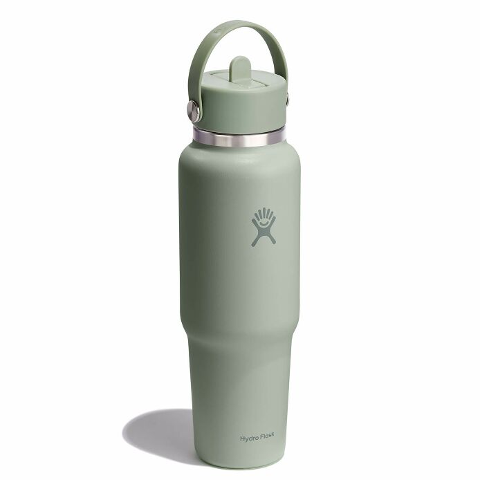 40 oz Wide Mouth Travel Bottle with Flex Straw Cap Tonal Agave