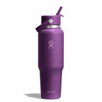 40 oz Wide Mouth Travel Bottle with Flex Straw Cap Beachplum Purple